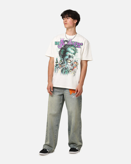 American Thrift X DC Batman The Joker Rings Heavyweight T-Shirt Off White