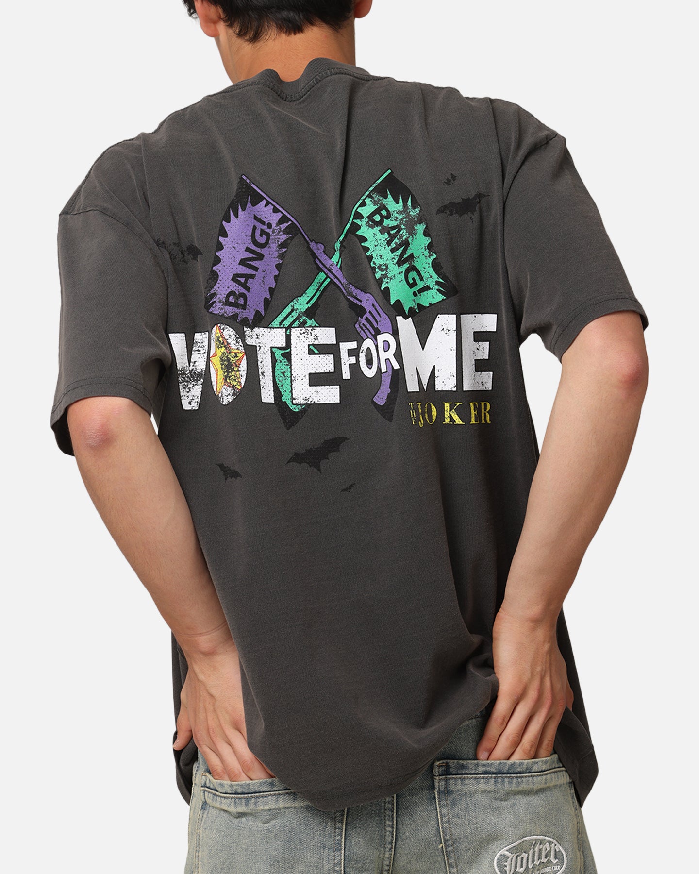 73Studio X DC Batman The Joker Vote For Me Heavyweight T-Shirt