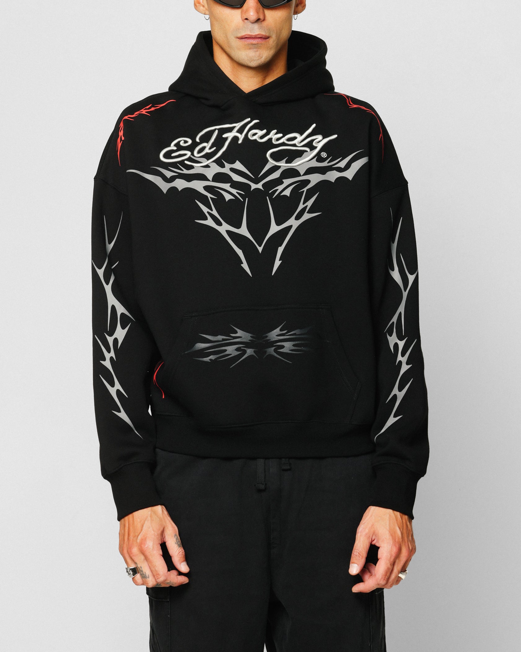 Ed Hardy Electric Hoodie Black | Culture Kings US