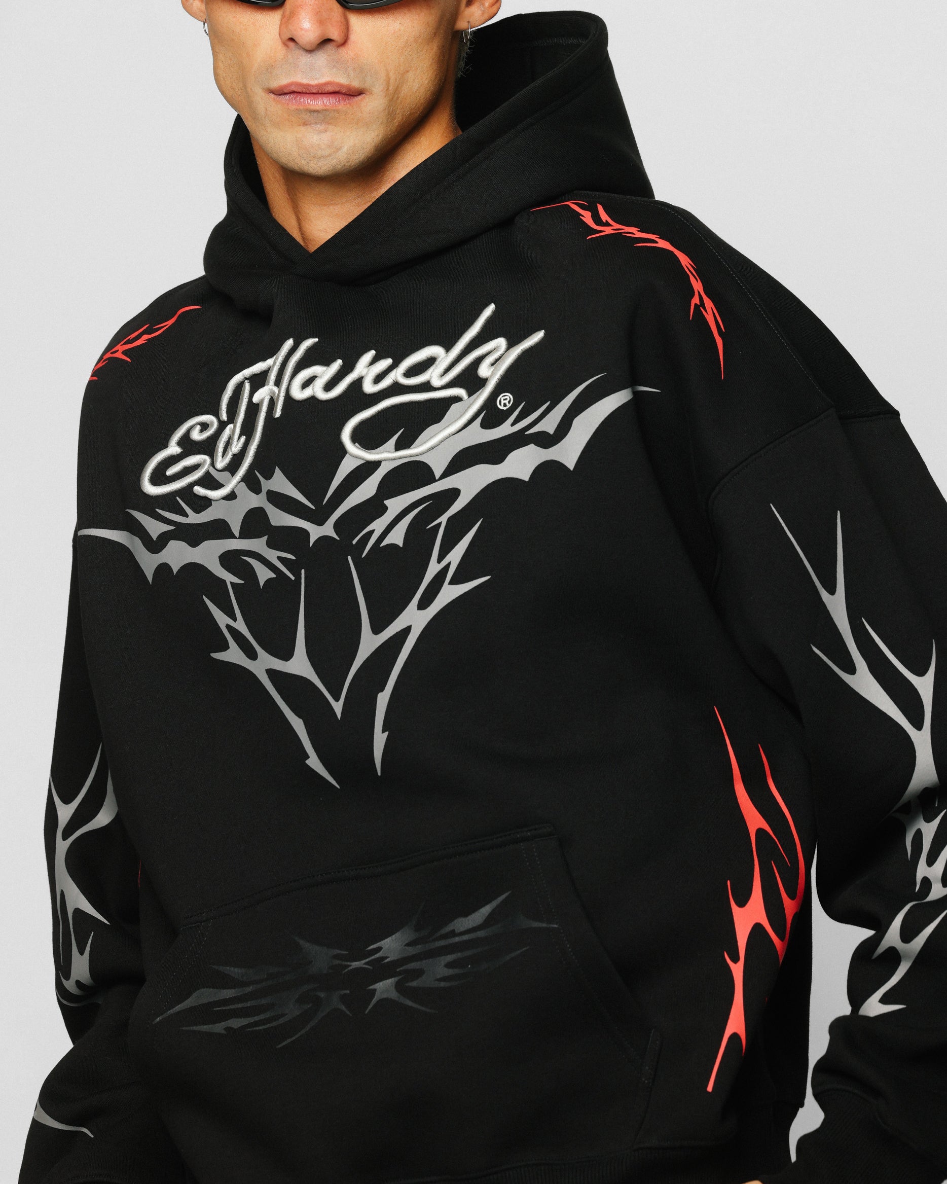 Ed Hardy Electric Hoodie Black | Culture Kings US