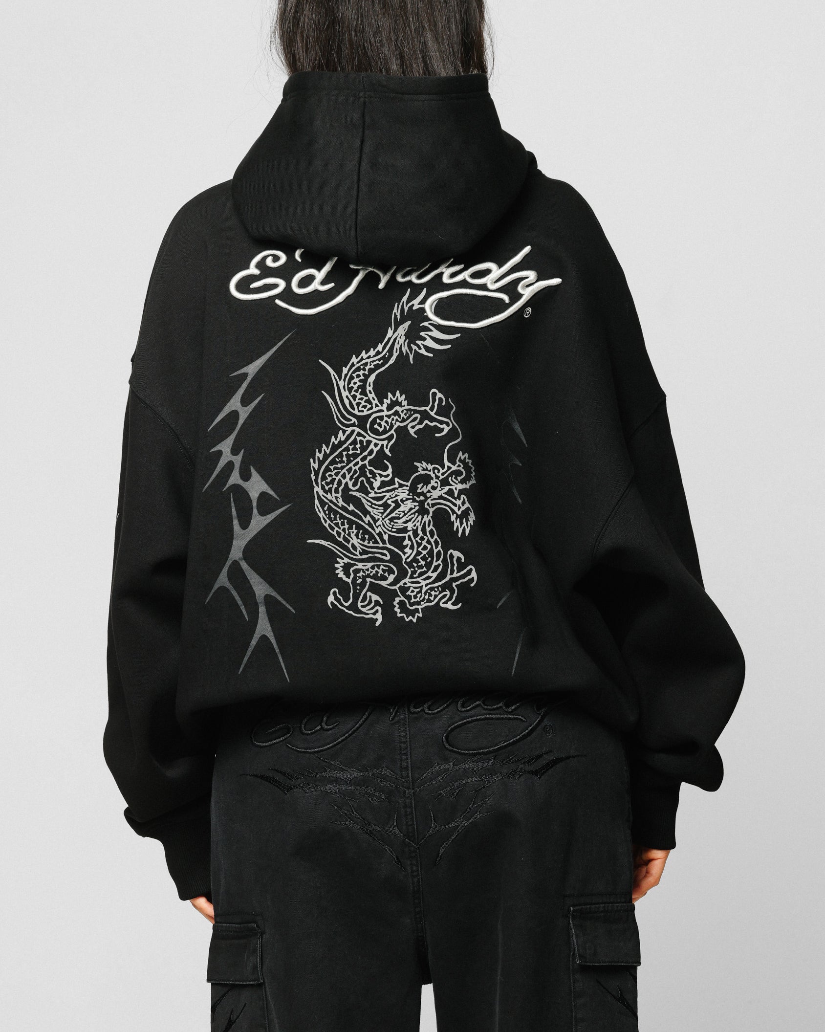 Ed Hardy Electric Hoodie Black | Culture Kings US
