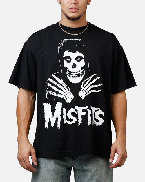 Global Merchandising Misfits Crossed Hands T-Shirt Black