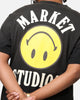 Market Smiley Lockup T-Shirt Black