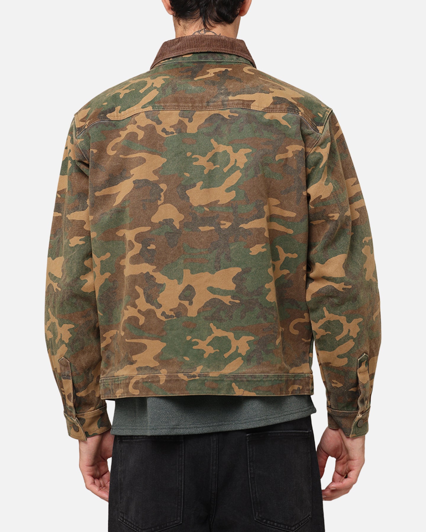 XXIII Camo Cargo Jacket Washed Green Camo | Culture Kings US
