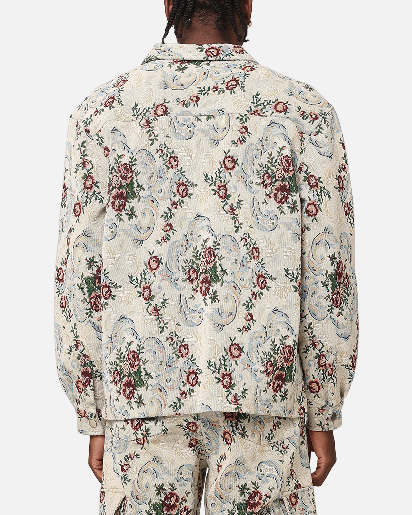 XXIII Floral Jacquard Jacket White Antique | Culture Kings US