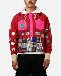 ABC Patch Hoodie Rose