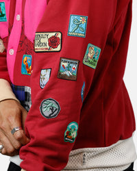 ABC Patch Hoodie Rose