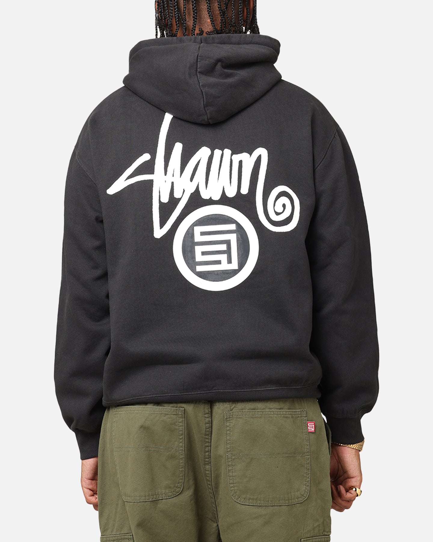 S Double Shawn Dot Hoodie Washed Black | Culture Kings US