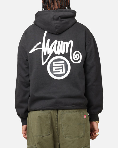 S Double Shawn Dot Hoodie Washed Black