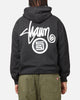 S Double Shawn Dot Hoodie Washed Black