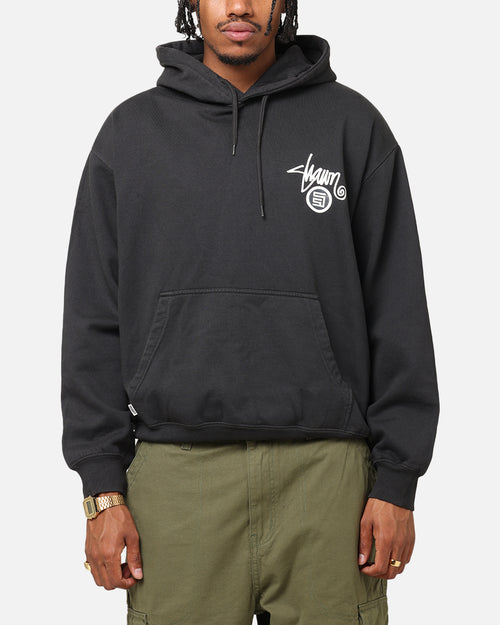 S Double Shawn Dot Hoodie Washed Black