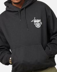 S Double Shawn Dot Hoodie Washed Black