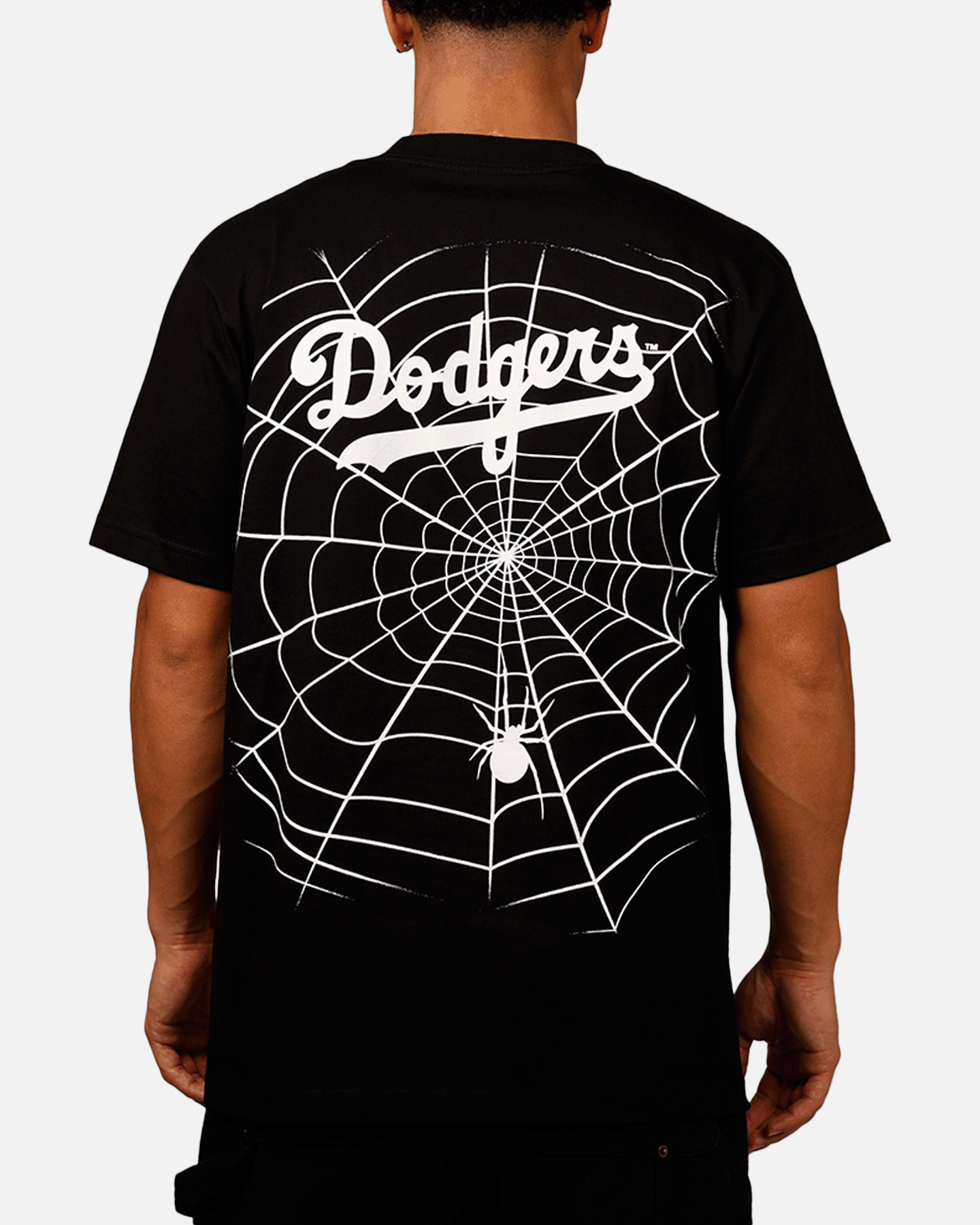 Mitchell & Ness Los Angeles Dodgers Web T-Shirt Black | Culture
