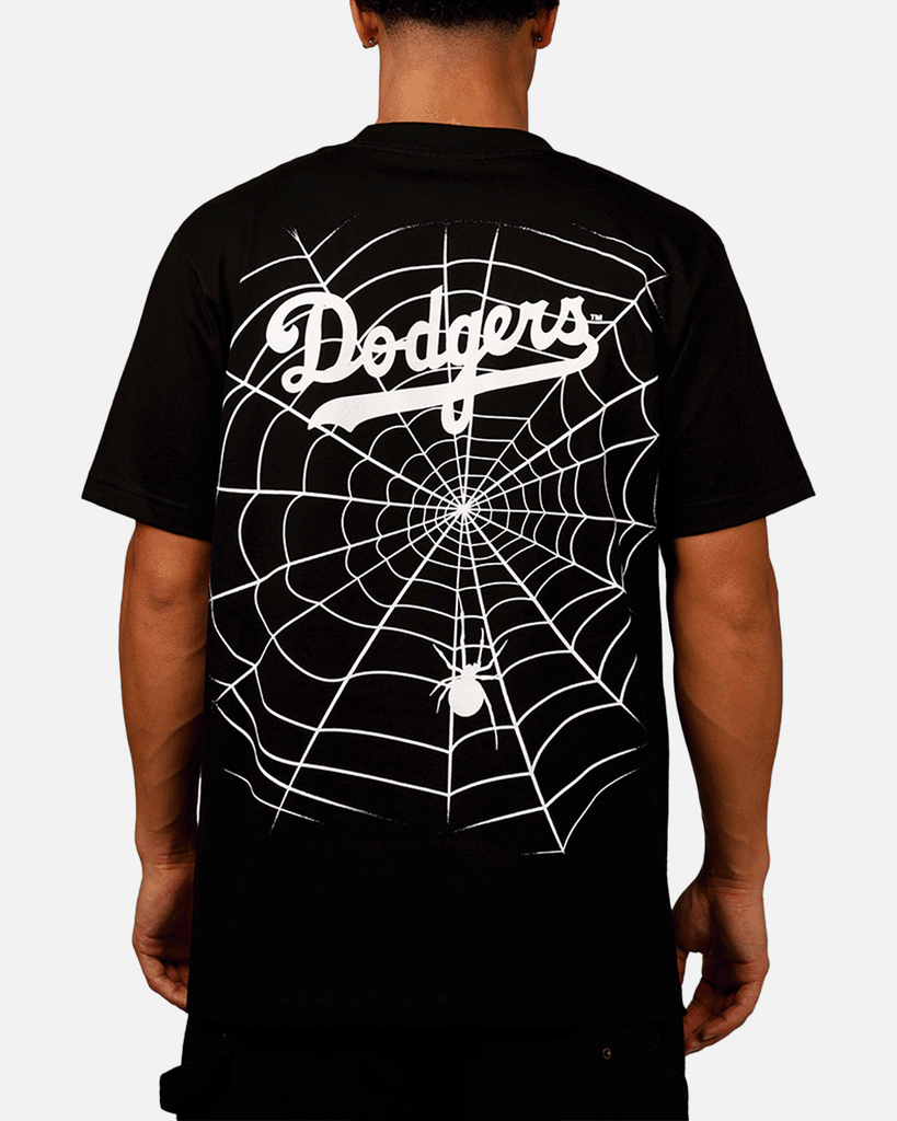 Mitchell & Ness Los Angeles Dodgers Web T-Shirt Black | Culture