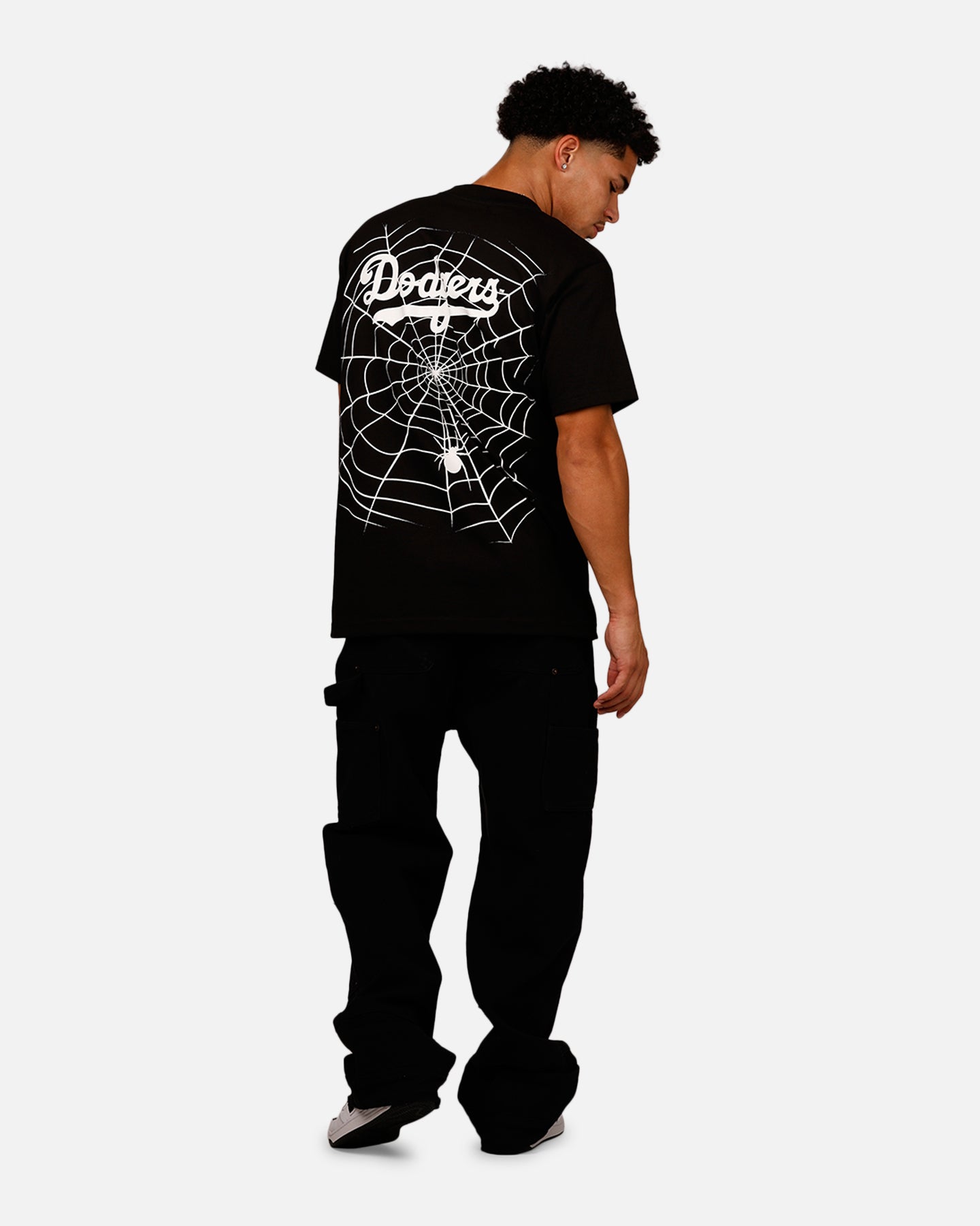 Mitchell & Ness Los Angeles Dodgers Web T-Shirt Black | Culture
