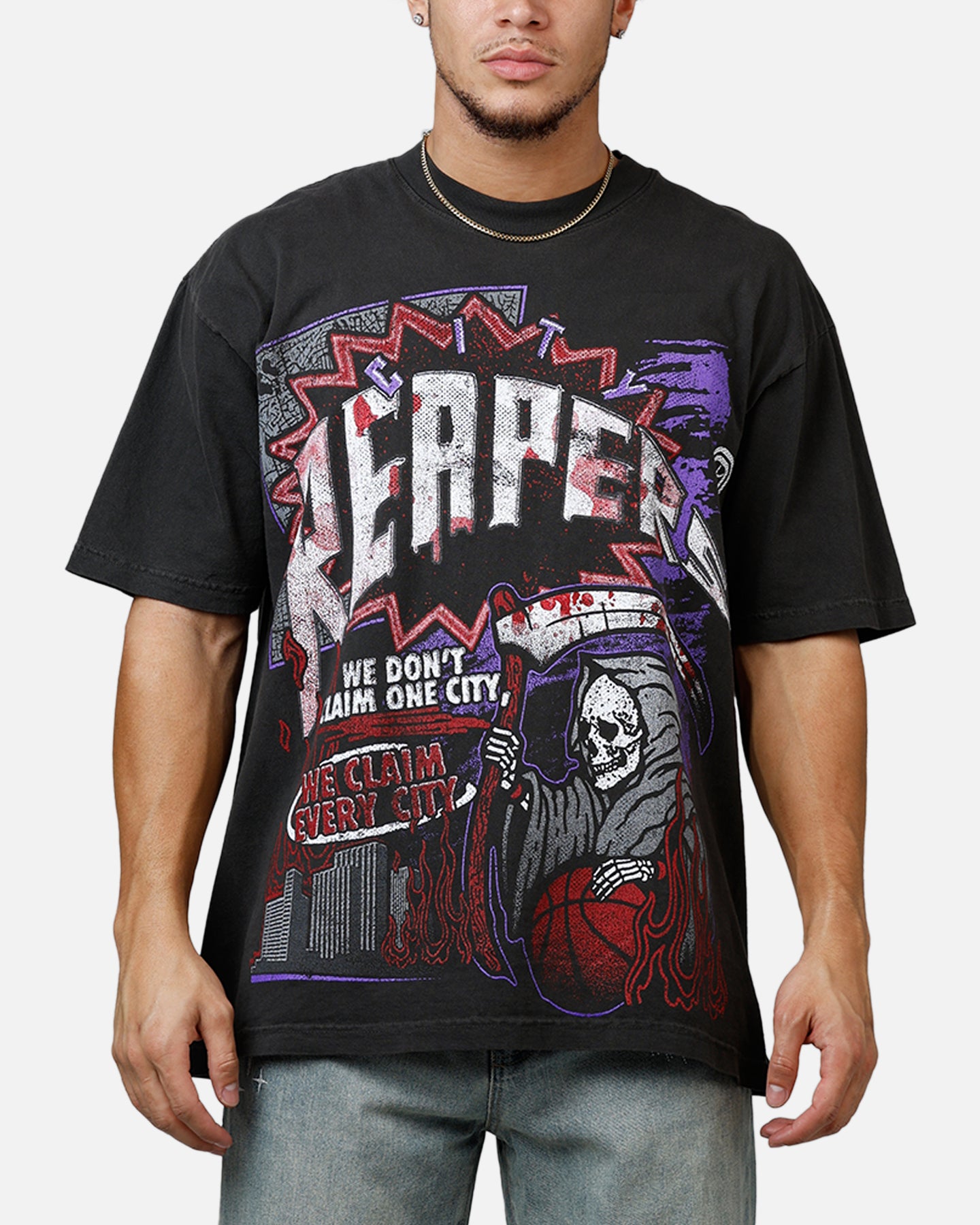 Overtime City T-Shirt Vintage Black | Culture Kings US