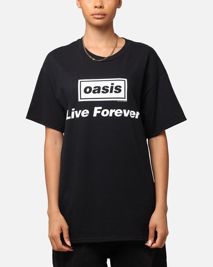 Oasis Live Forever T-Shirt Black