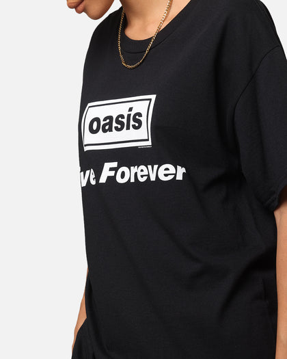 Oasis Live Forever T-Shirt Black