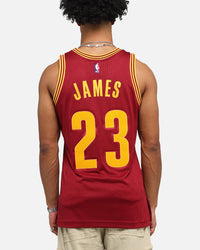 Mitchell & Ness Cleveland Cavaliers Lebron James 2015 Dark Jersey Burgundy