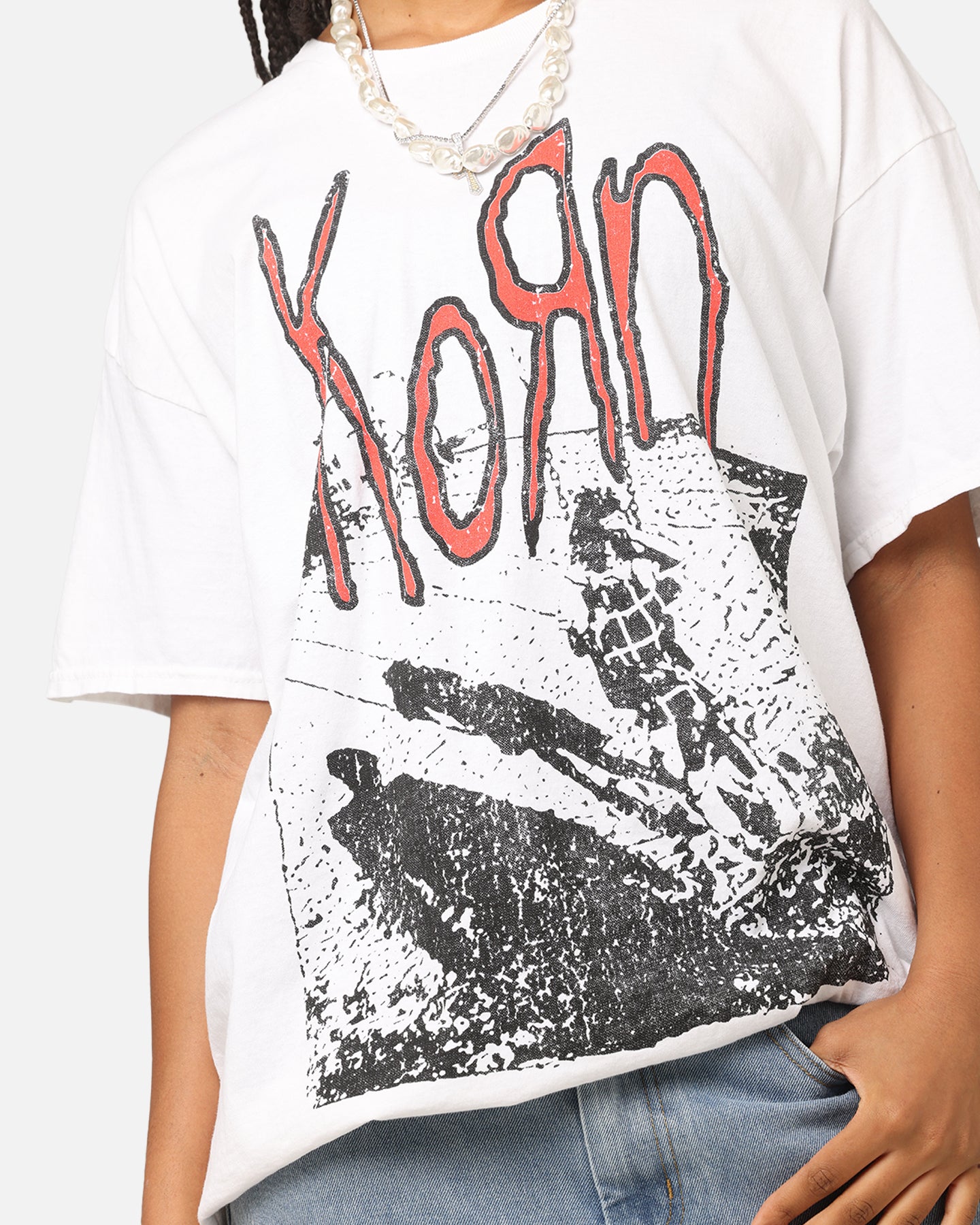 Korn Debut Xerox T-Shirt White Vintage | Culture Kings US