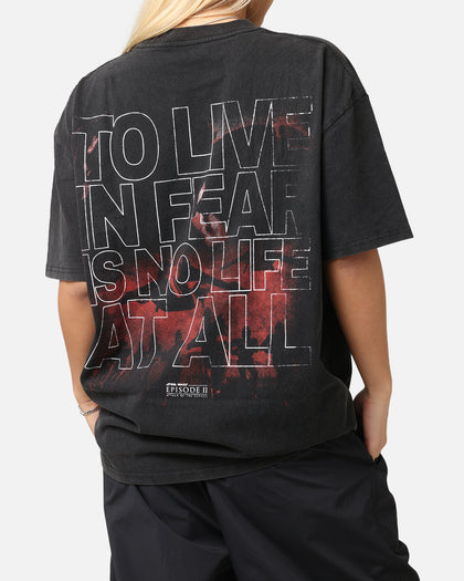 Star Wars Episode II Vintage T-Shirt Black Acidwash