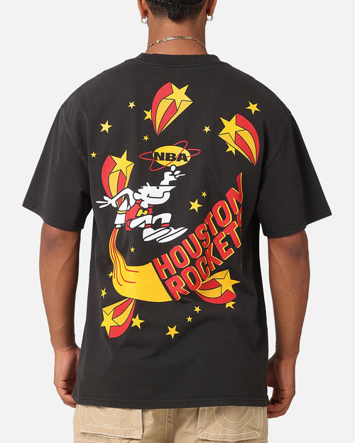 Mitchell & Ness Houston Rockets Space Age T-Shirt Faded Black