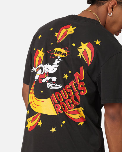 Mitchell & Ness Houston Rockets Space Age T-Shirt Faded Black