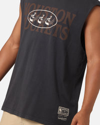 Mitchell & Ness Houston Rockets Triad Muscle T-Shirt Faded Black