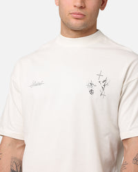 Saint Morta Destiny Rising Mock Neck T-Shirt Off White