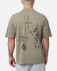 Saint Morta Destiny Rising Mock Neck T-Shirt Vintage Khaki