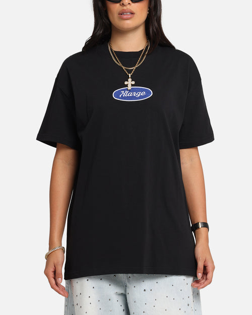 X-Large Oval Script T-Shirt Black