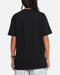 X-Large Oval Script T-Shirt Black