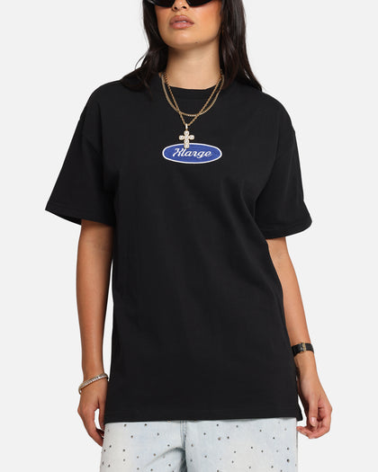 X-Large Oval Script T-Shirt Black
