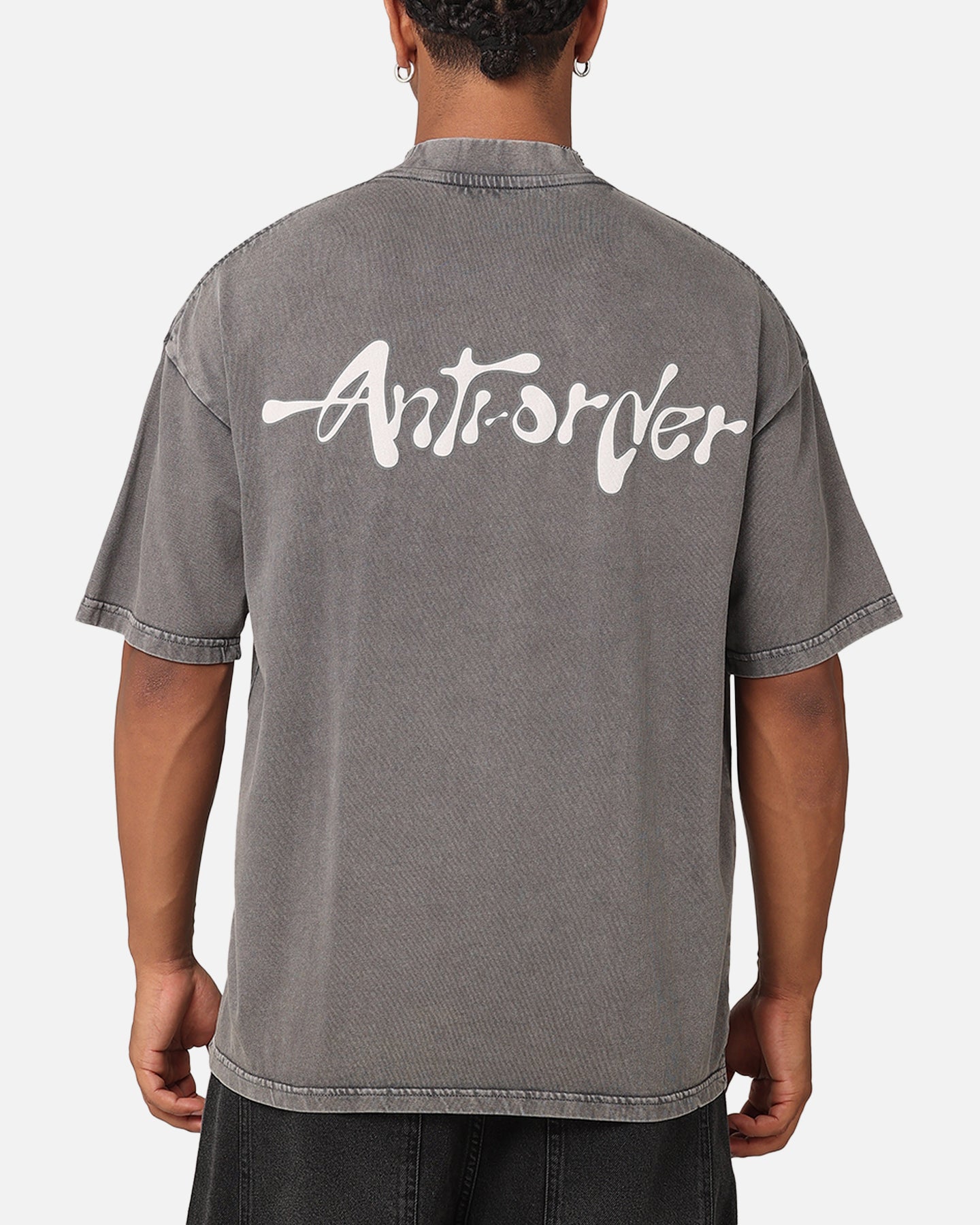 The Anti Order A2K Mock Neck T-Shirt Washed Charcoal | Culture