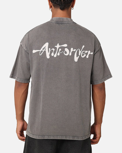 The Anti Order A2K Mock Neck T-Shirt Washed Charcoal