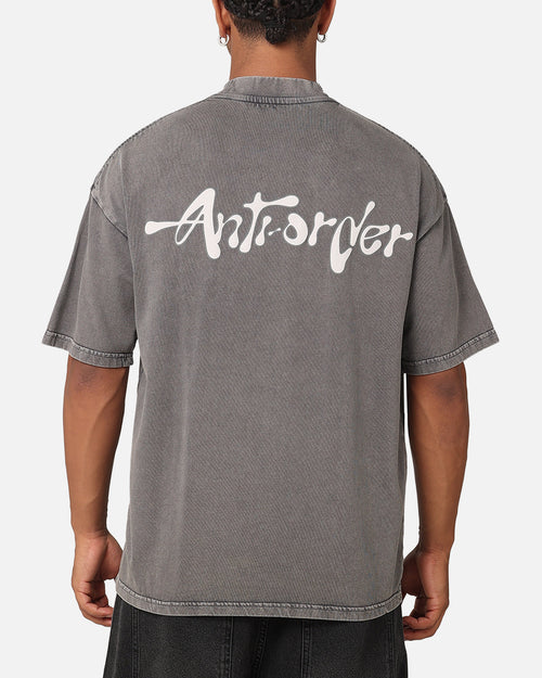 The Anti Order A2K Mock Neck T-Shirt Washed Charcoal