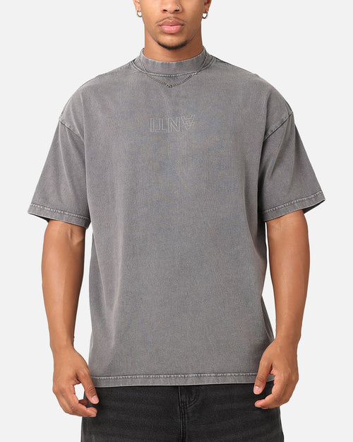 The Anti Order Anti XY Mock Neck T-Shirt Washed Charcoal