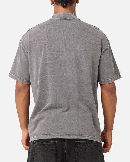 The Anti Order Anti XY Mock Neck T-Shirt Washed Charcoal