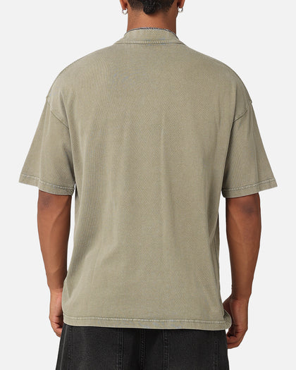 The Anti Order Anti XY Mock Neck T-Shirt Vintage Khaki