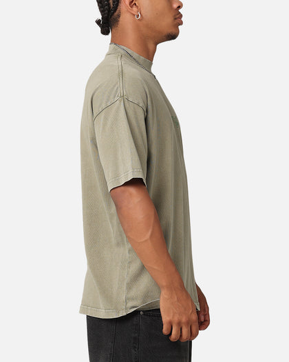 The Anti Order Anti XY Mock Neck T-Shirt Vintage Khaki