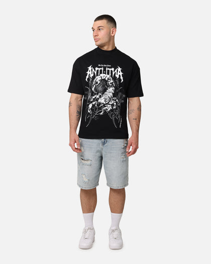 The Anti Order Invasion Mock Neck T-Shirt Black