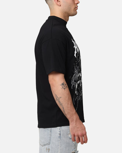 The Anti Order Invasion Mock Neck T-Shirt Black