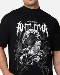 The Anti Order Invasion Mock Neck T-Shirt Black