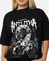 The Anti Order Invasion Mock Neck T-Shirt Black