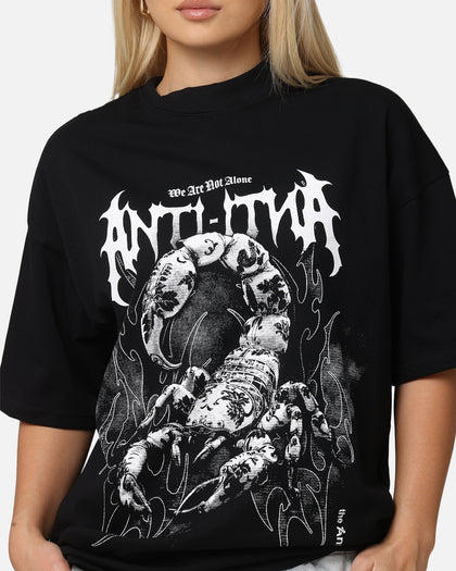 The Anti Order Invasion Mock Neck T-Shirt Black
