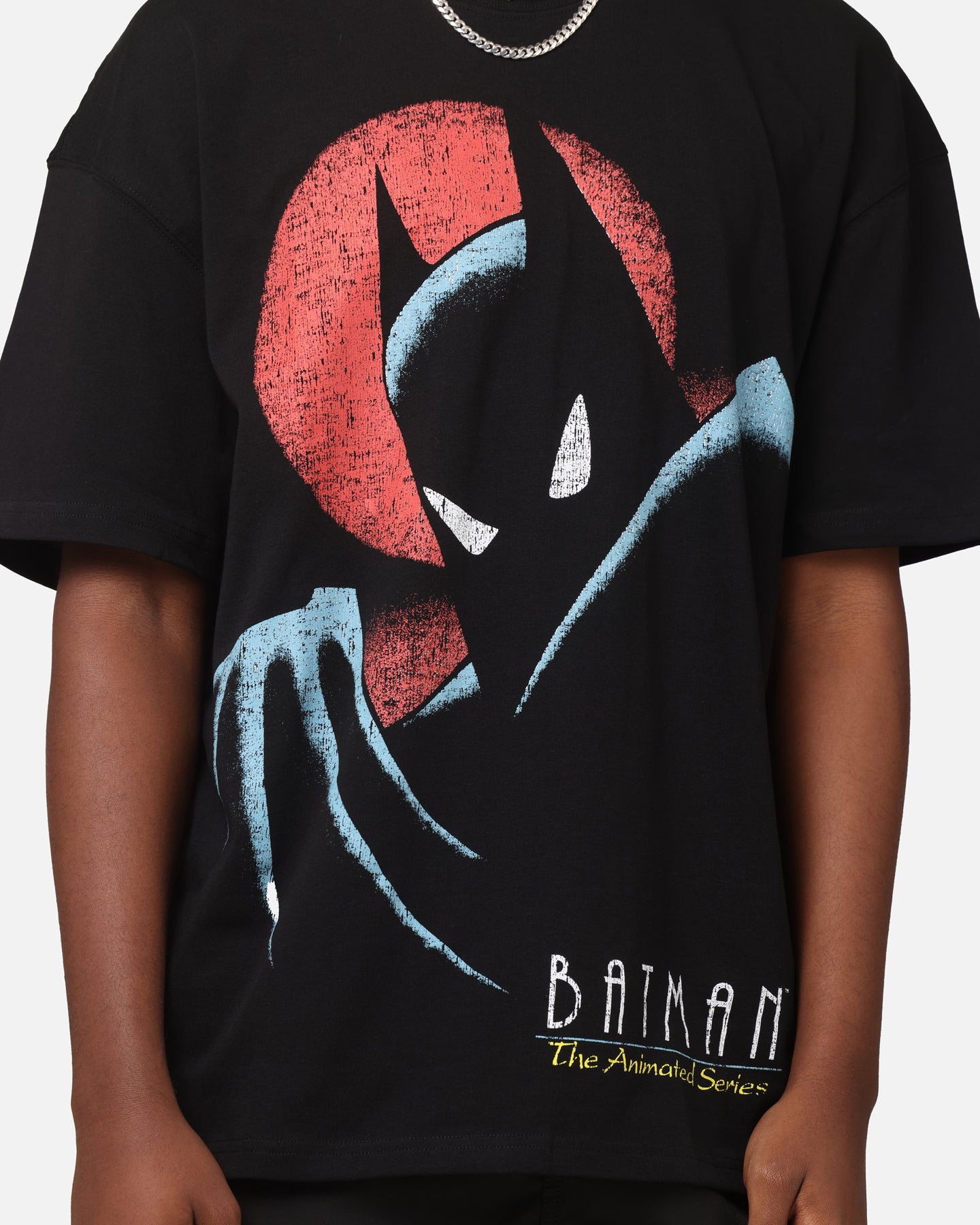 90s BAT MANファブリック布キルトmade in usa American Thrift X DC 1993 Batman Vintage T-Shirt Black | Culture