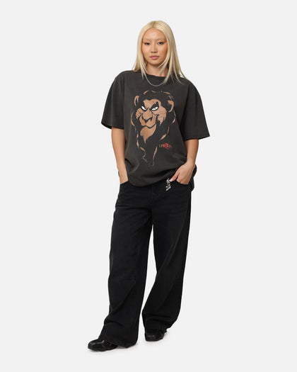American Thrift Disney The Lion King Scar Heavyweight T-Shirt Black Wash