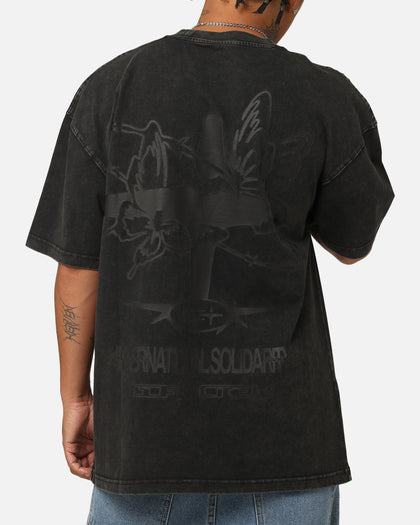 Goat Crew Solidaritry T-Shirt Off Black