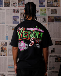 73Studio Marvel Venom Eddie Brock T-Shirt Black Acidwash