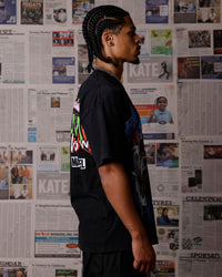 73Studio Marvel Venom Eddie Brock T-Shirt Black Acidwash